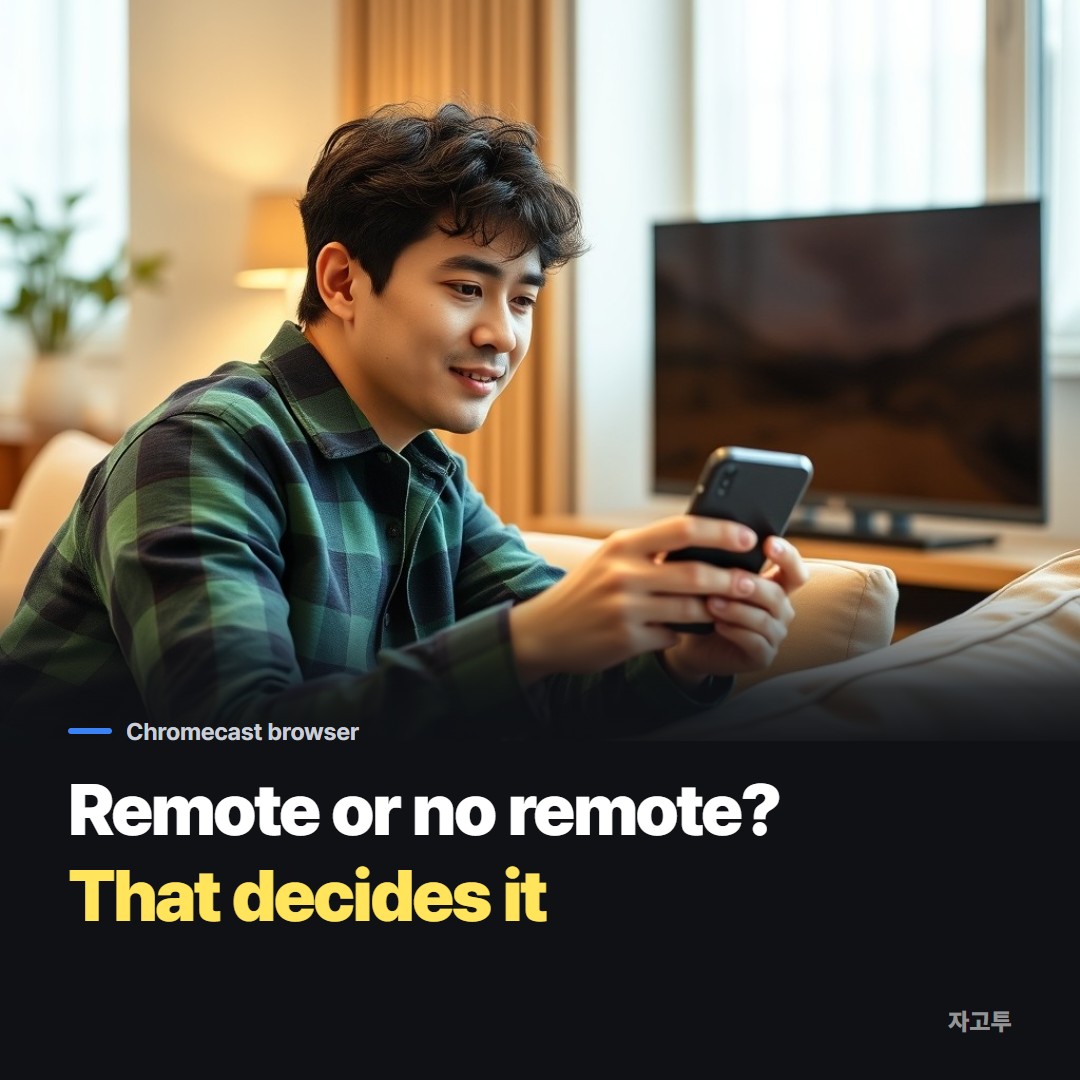A man on a sofa pointing a phone at a living room TV