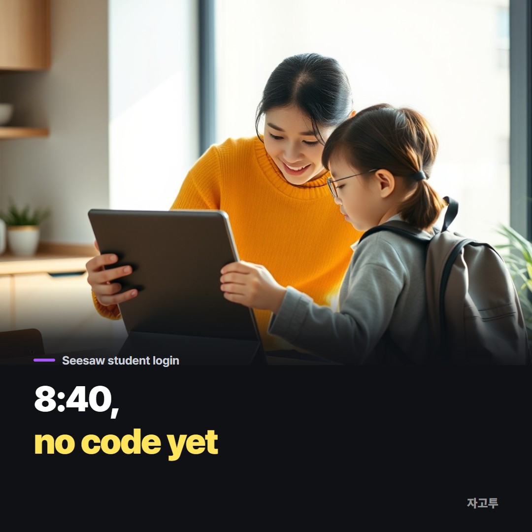A parent helping a young child with a tablet at a kitchen table