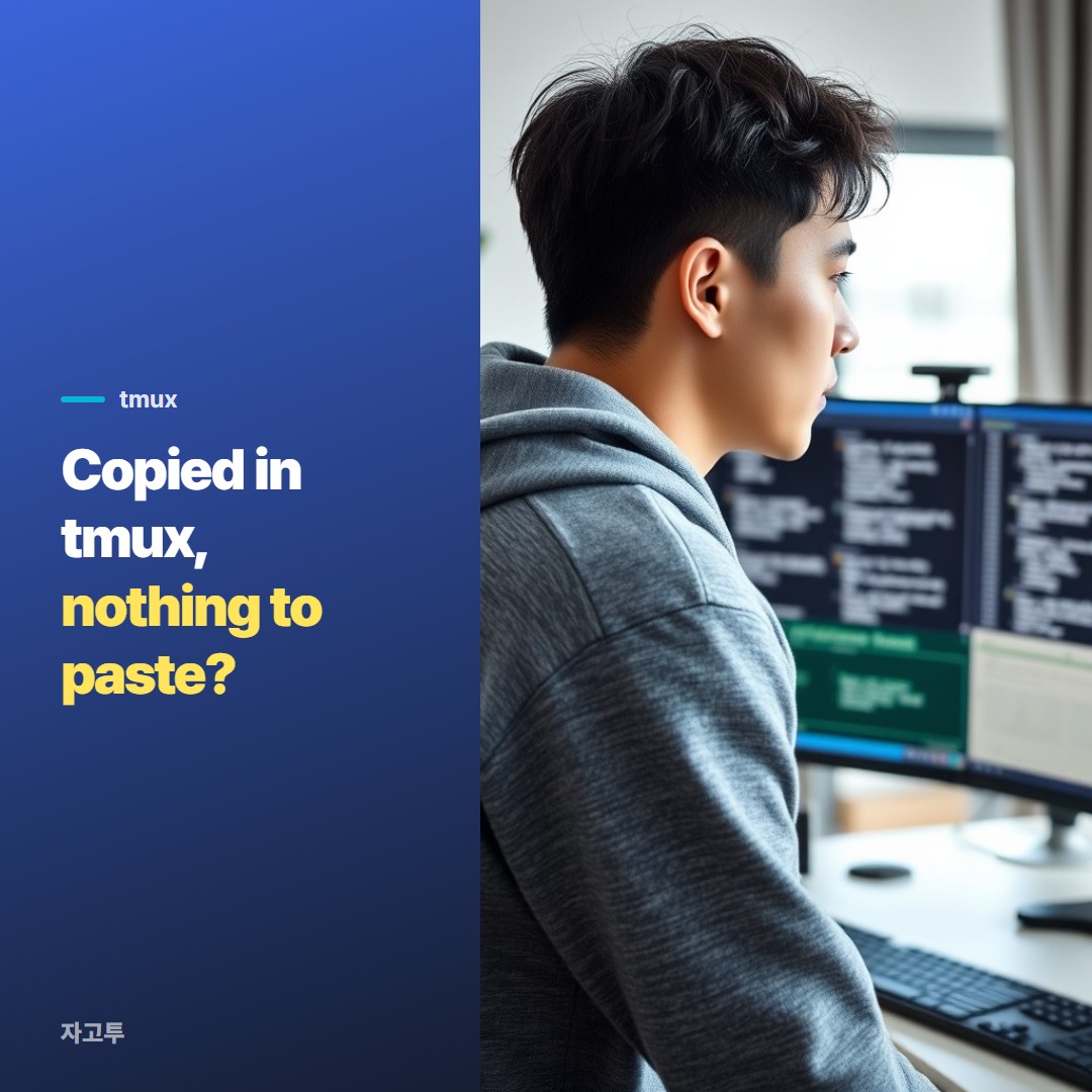 A developer working in a split terminal window on a laptop